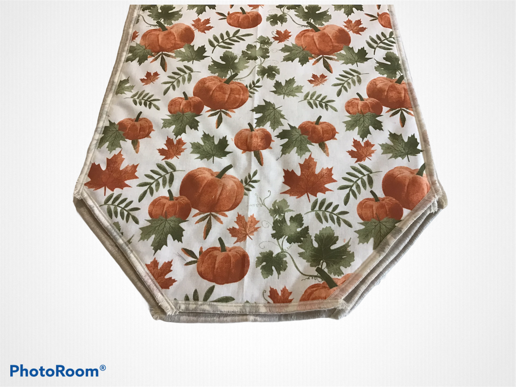 Fall Foliage and Pumpkin Table Runners