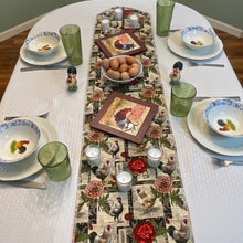 Load image into Gallery viewer, Chickens and Carnations Table Runners
