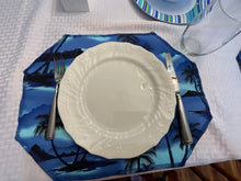 Load image into Gallery viewer, Blue Hawaiian Sunset Placemat Sets
