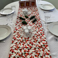 Load image into Gallery viewer, Chili Peppers in White Table Runners
