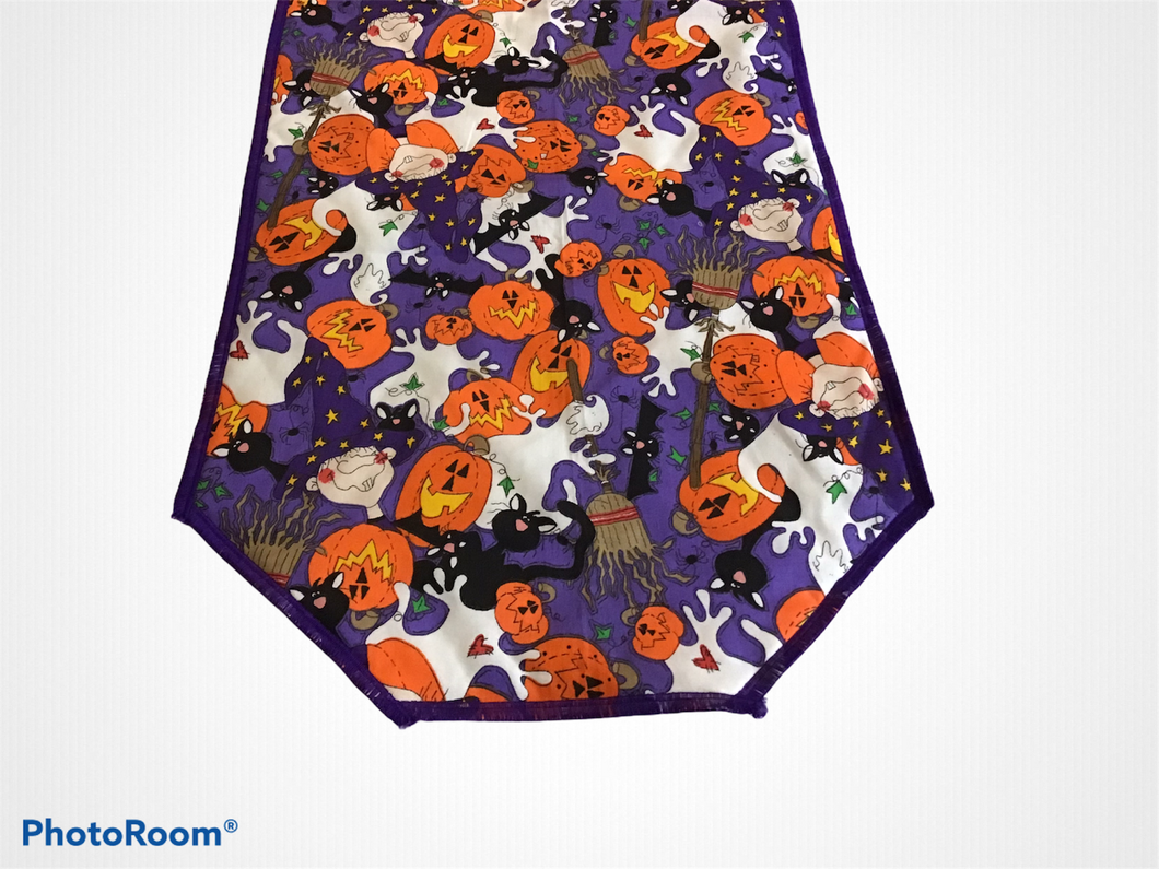 Scary Ghost and Pumpkins Table Runners