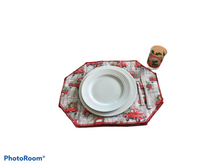 Load image into Gallery viewer, Farmhouse Red Truck Placemat Set

