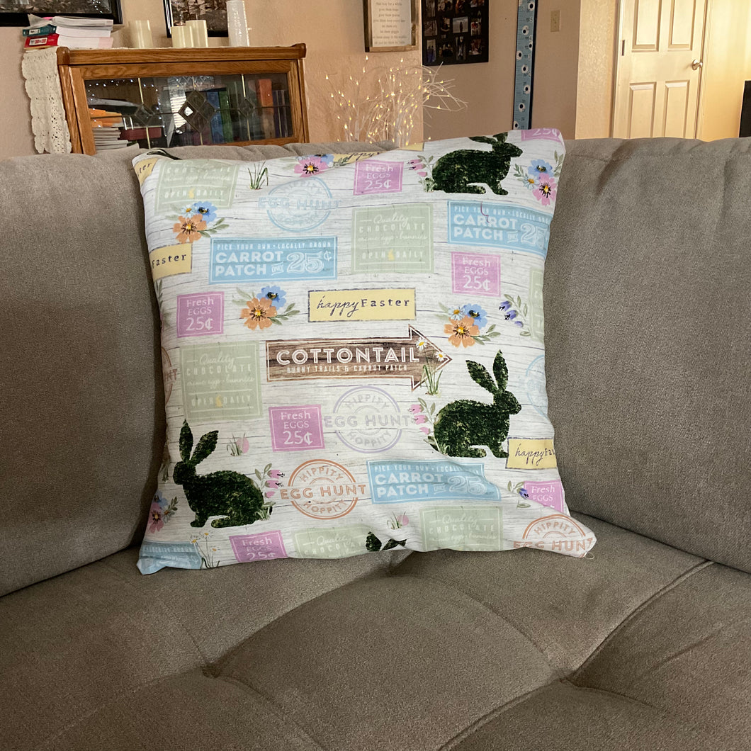 Easter Cottontail Pillow Covers