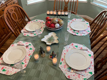Load image into Gallery viewer, Christmas Flamingo Placemat Sets
