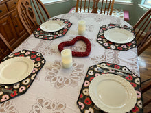 Load image into Gallery viewer, Valentine Donuts Placemat Sets
