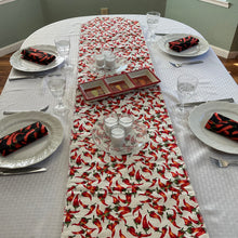 Load image into Gallery viewer, Chili Peppers in White Table Runners
