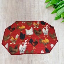 Load image into Gallery viewer, Red Chicken Wire Placemat Sets
