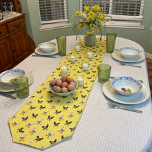Load image into Gallery viewer, Chickens with yellow background Table Runners
