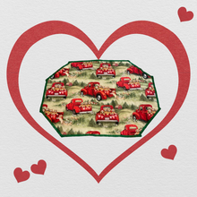 Load image into Gallery viewer, Red Trucks Full of Puppies Placemat Set
