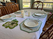 Load image into Gallery viewer, Large 4 Leaf Clover Placemat Sets
