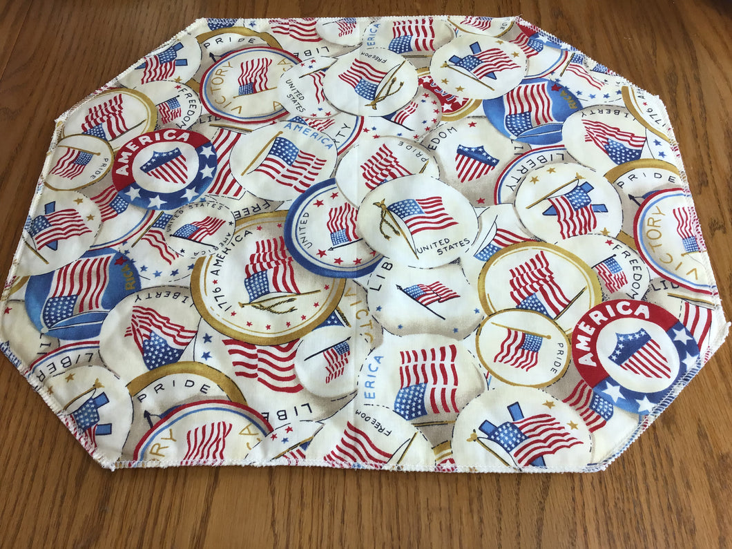 Patriotic Liberty and Freedom Placemat Sets