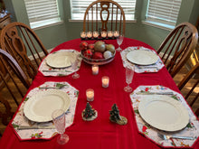 Load image into Gallery viewer, Red Reindeer Placemat Set
