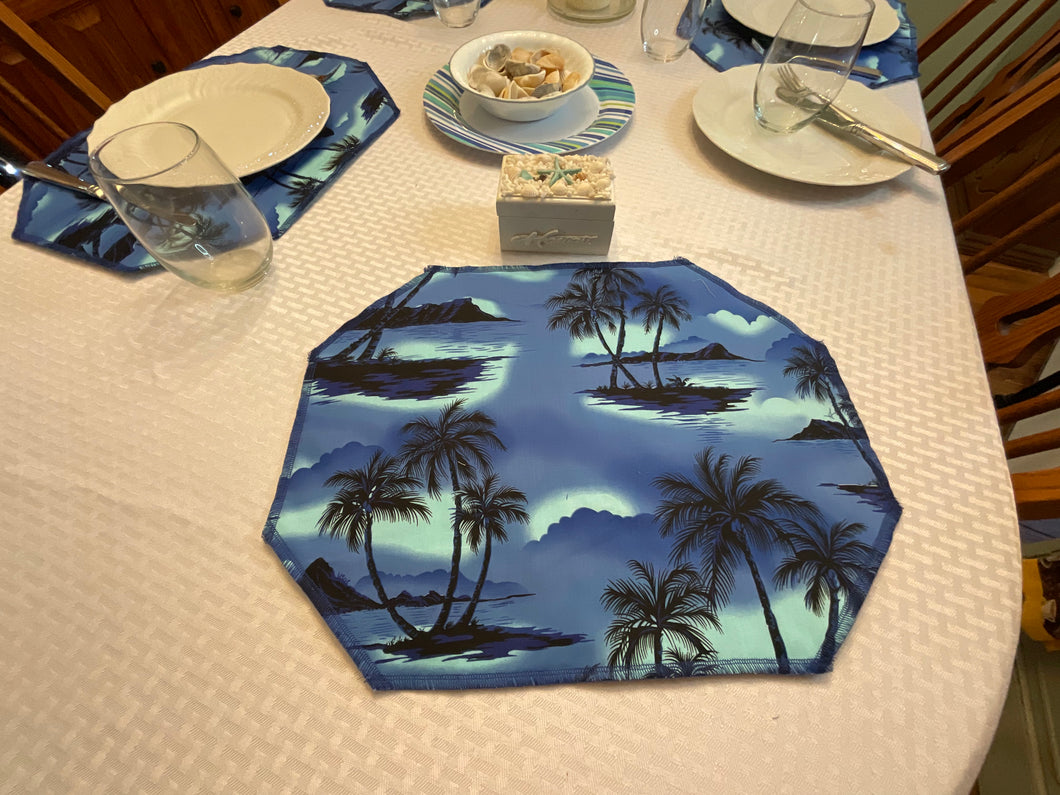 Blue Hawaiian Sunset Placemat Sets